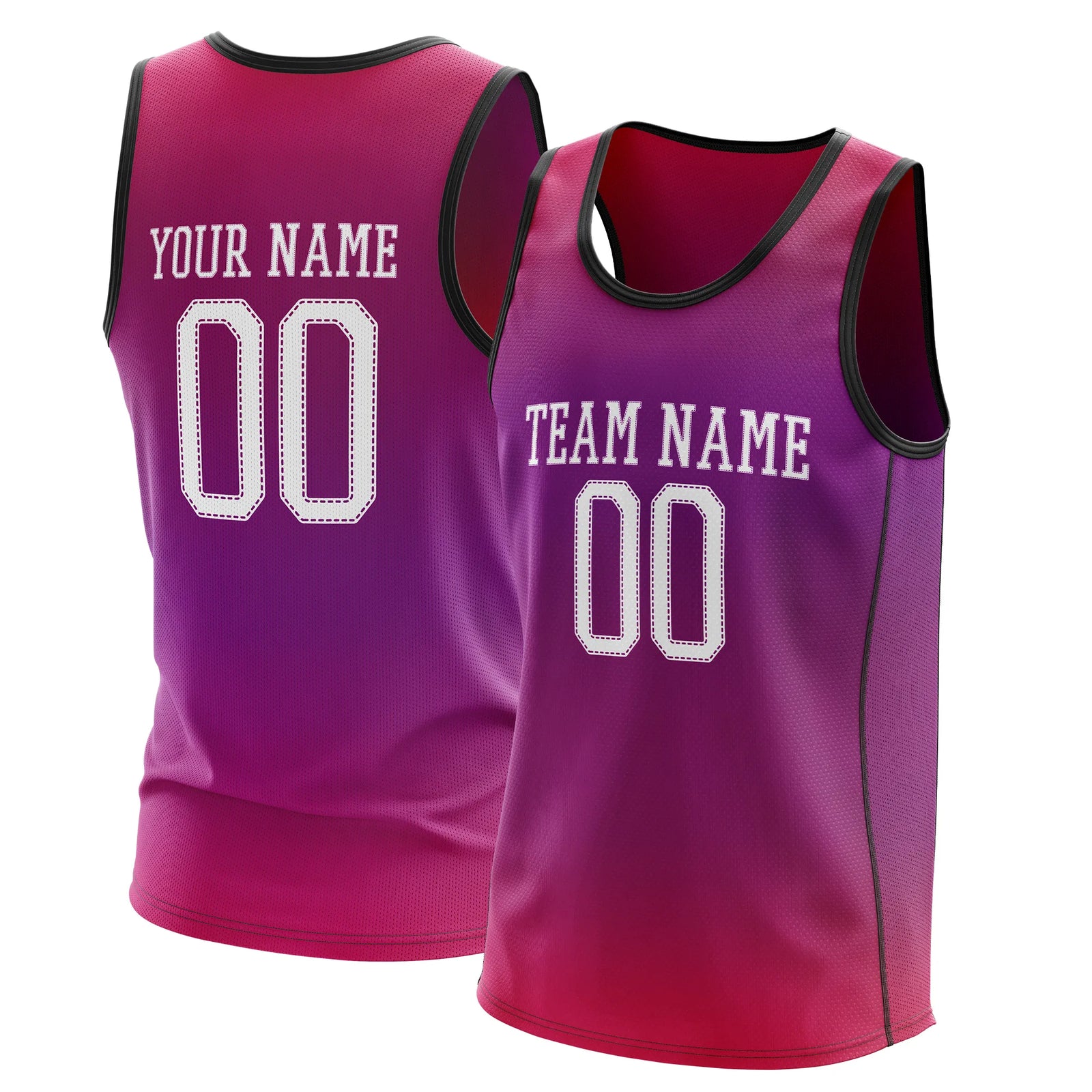 Custom Gradient fashion top Victory Fade Sports Jersey Personalized Uniform with Name & Number