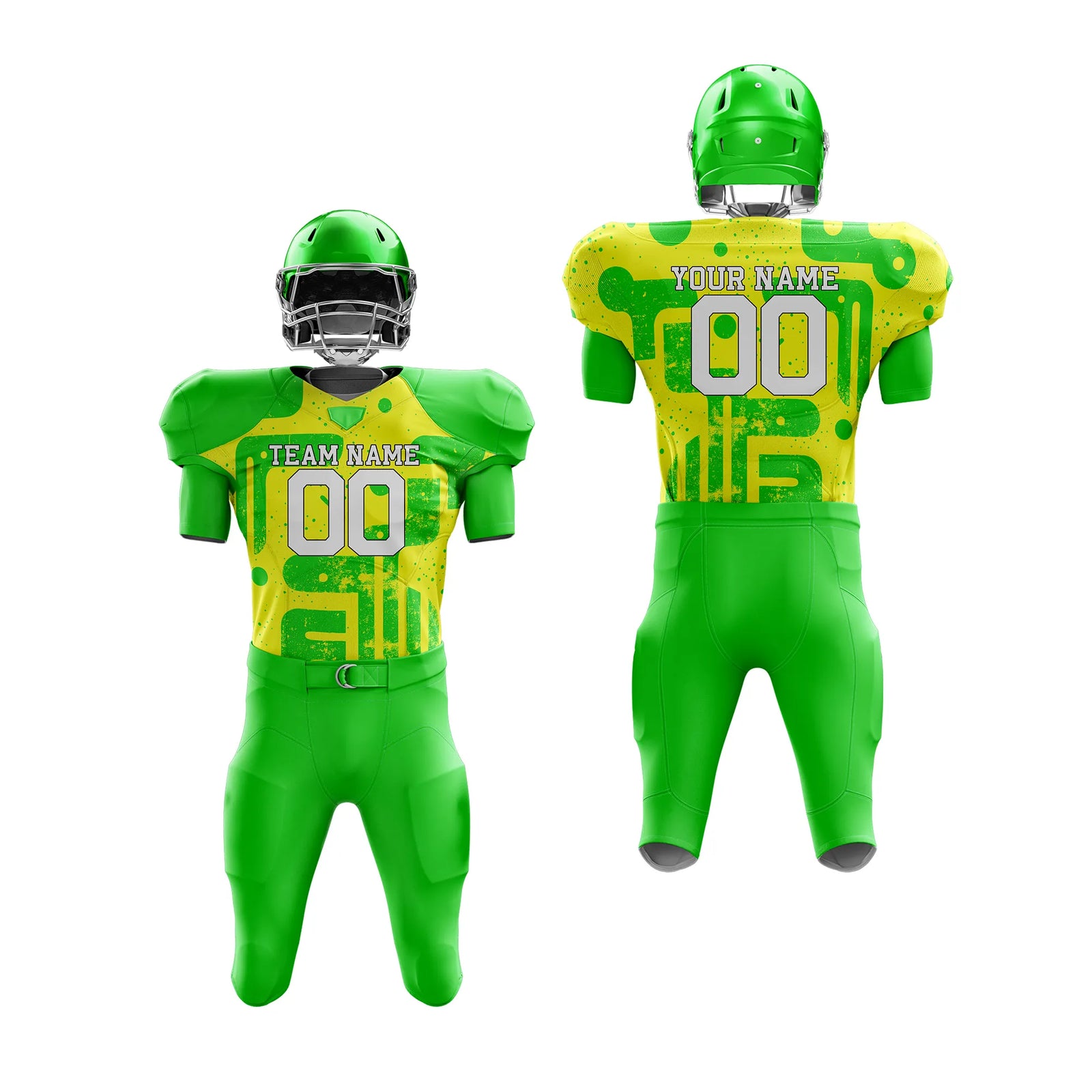 Custom Personalized D3 Graffiti pattern American Football Jersey with Name, Number & Team Logo
