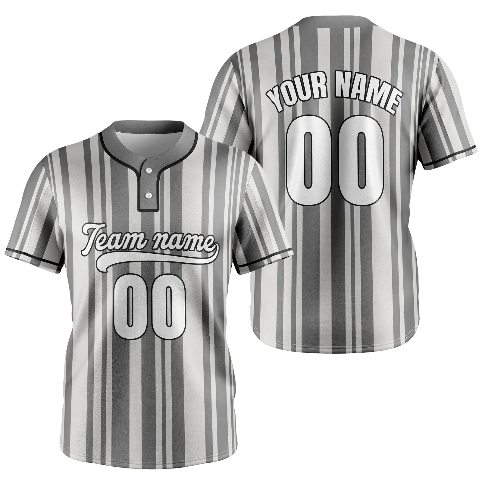 Custom Victory Stripes Baseball Aqua Sports Jersey Personalized Uniform with Name & Number