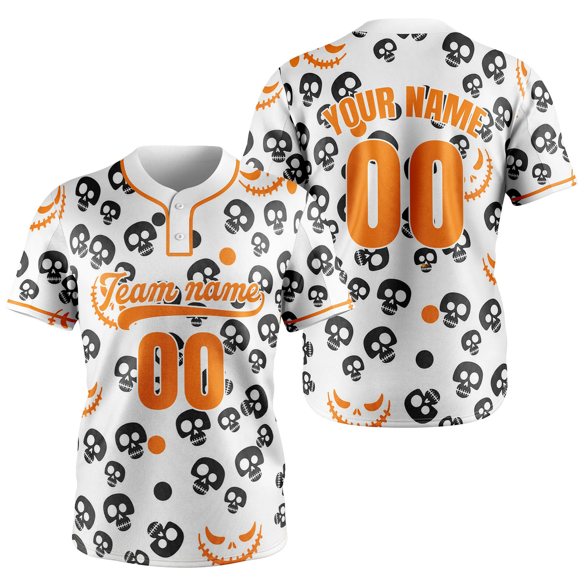 Custom Skull Strike Baseball Sports Jersey Personalized Uniform with Name &amp; Number