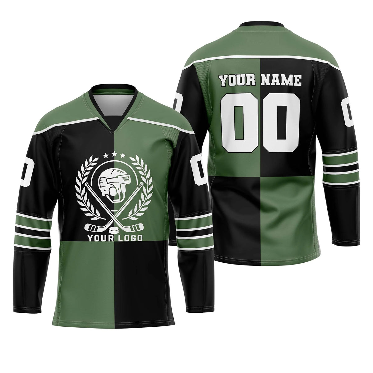 Custom Personalized D3 New Arrival Ice Hockey Jersey with Name, Number & Team Logo