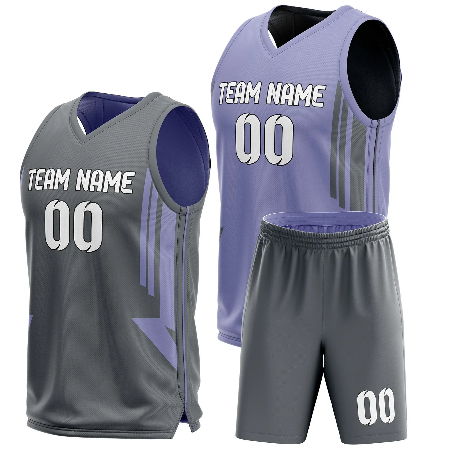 Custom Triple Lane Reversible Sports Jersey Personalized Uniform with Name & Number