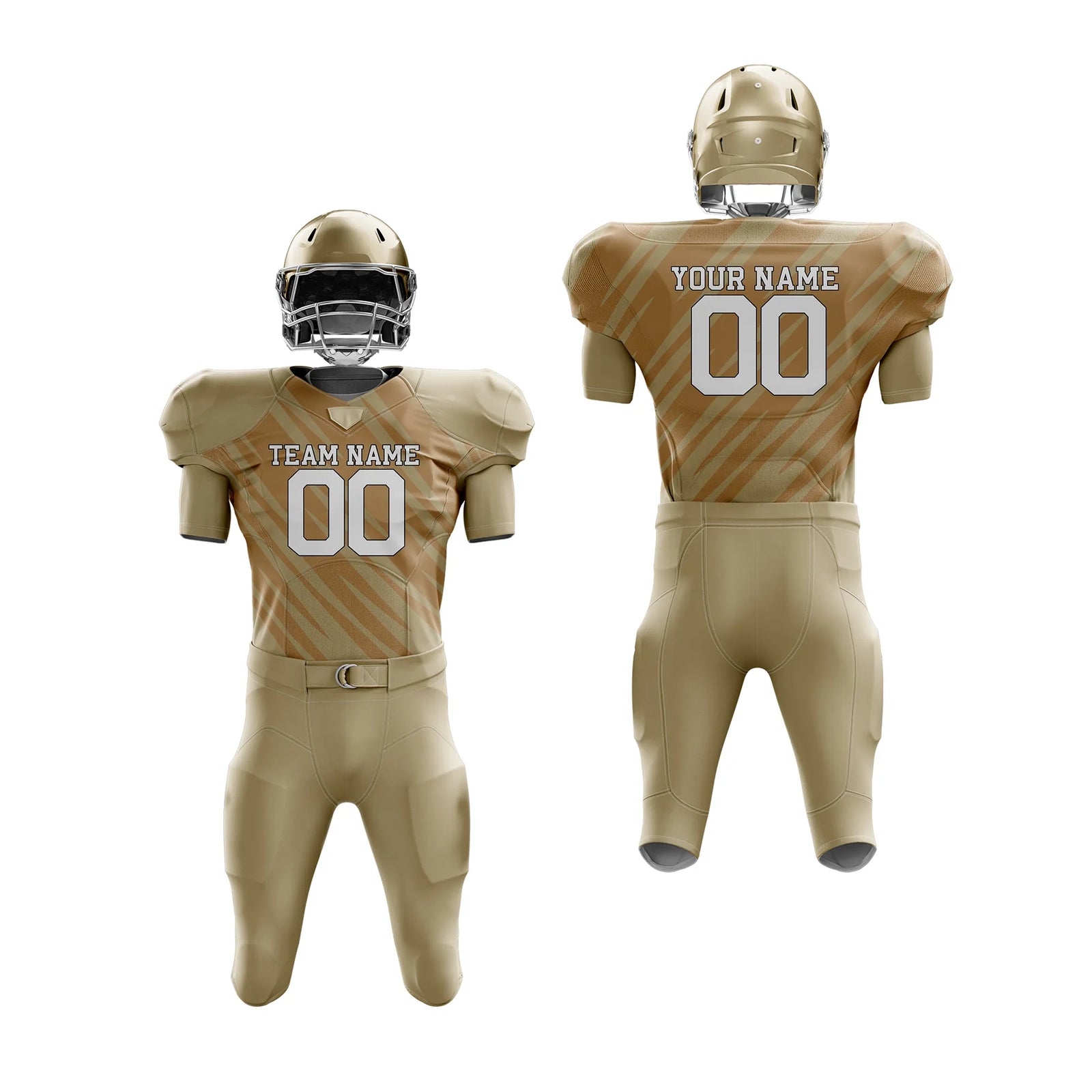 Custom Personalized D4 Full Pattern American Football Jersey with Name, Number & Team Logo