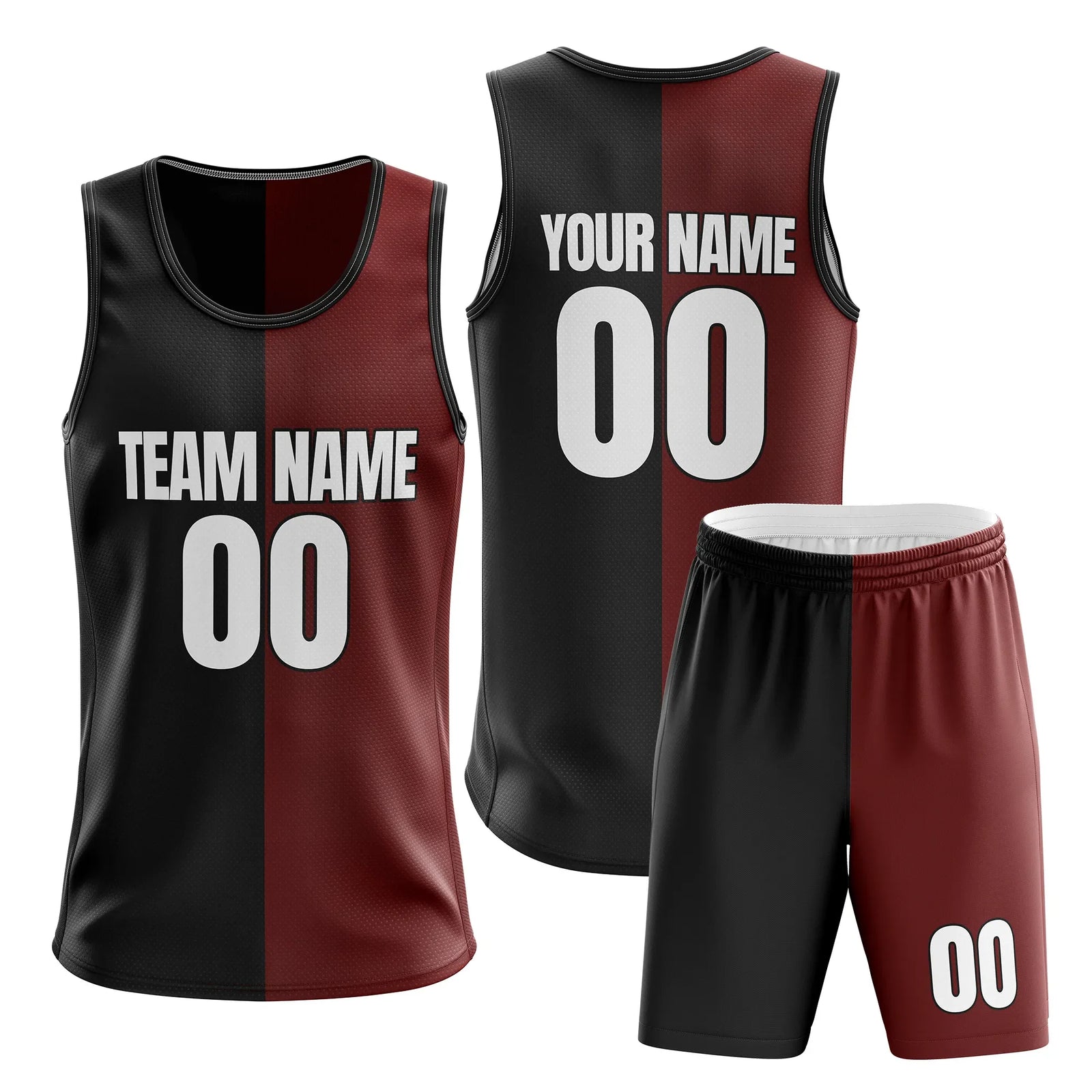 Custom Split Fusion Split Fashion Set Sports Jersey Personalized Uniform with Name & Number
