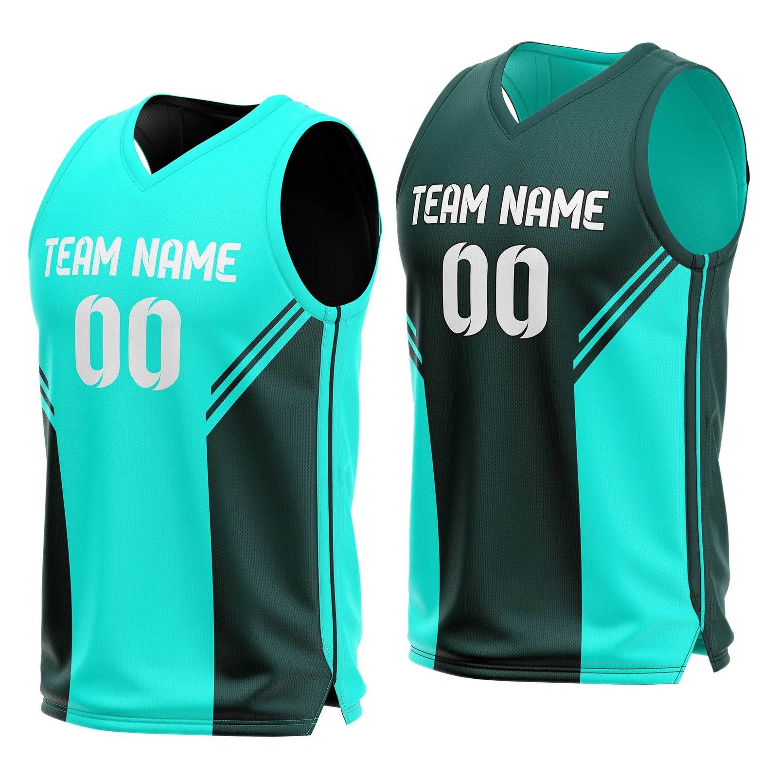 Custom Triple Slash Reversible Top Sports Jersey Personalized Uniform with Name & Number