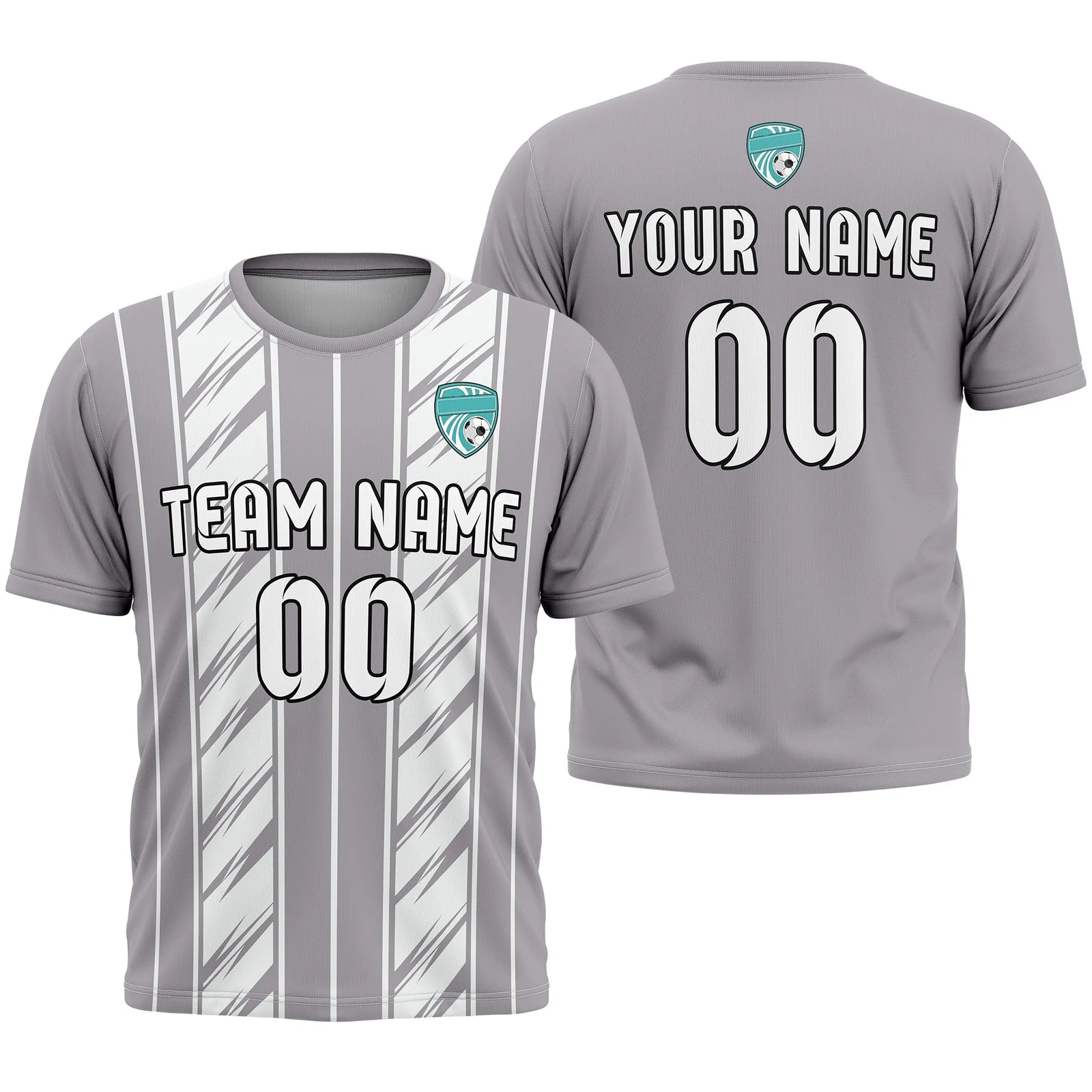 Custom Strip Fashion D2 Soccer Jersey Personalized Football Uniform with Name & Number
