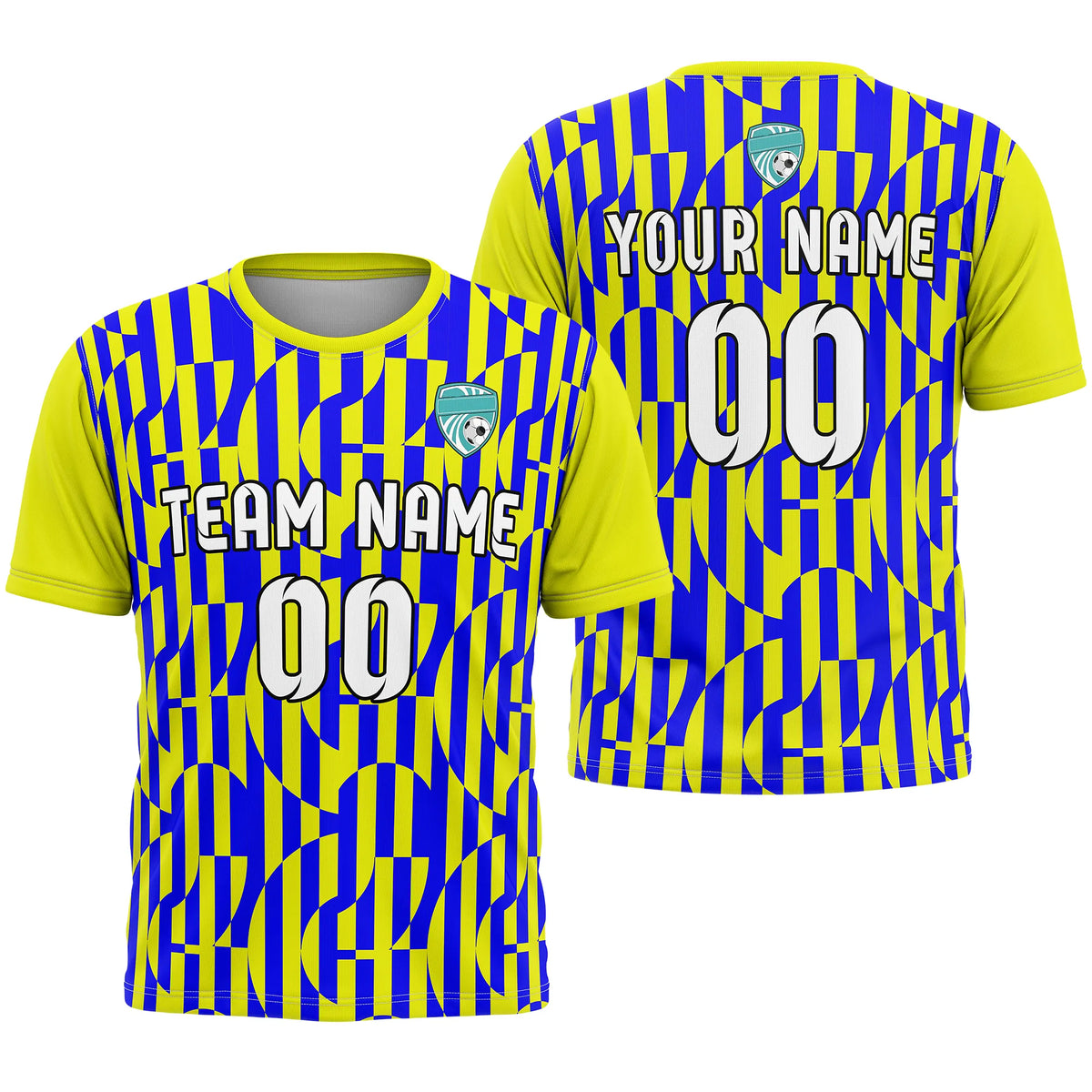 Custom R-Full Pattern D4 Soccer Jersey Personalized Football Uniform with Name & Number