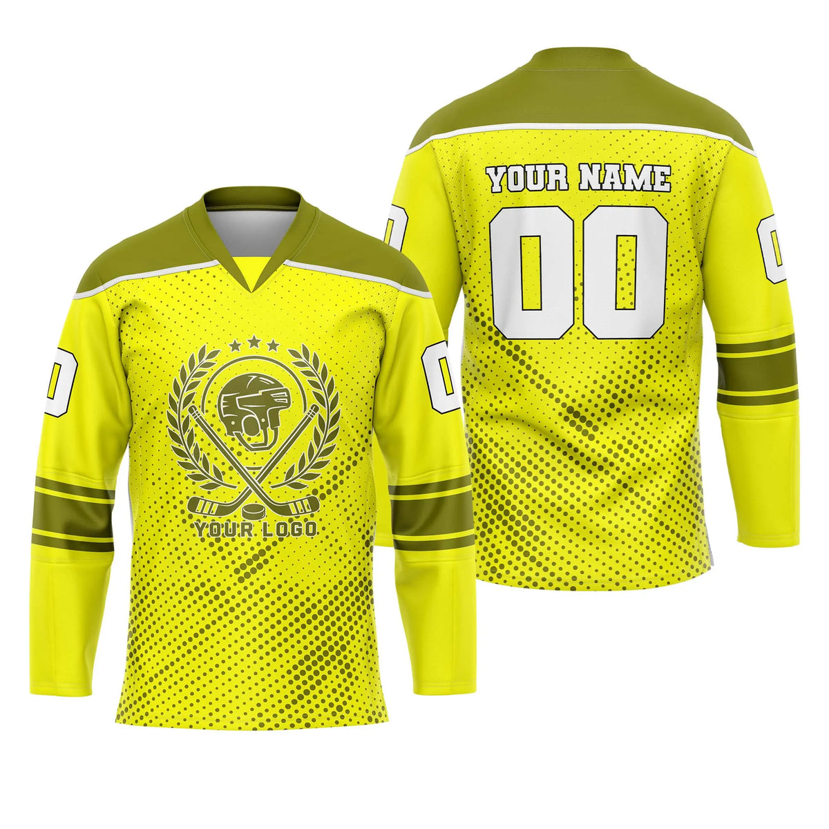 Custom Personalized D1 Abstract Pattern Ice Hockey Jersey with Name, Number & Team Logo