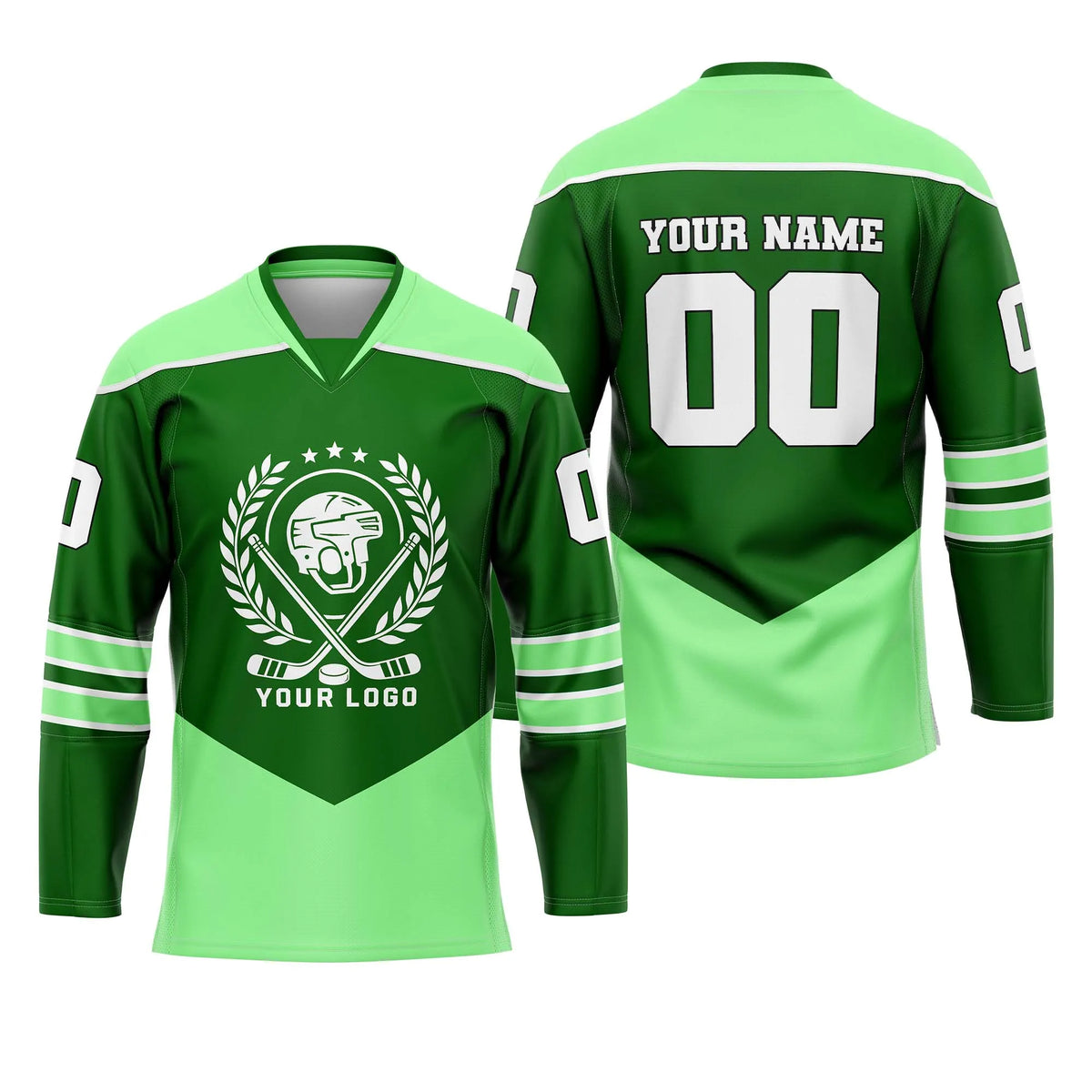 Custom Personalized D4 New Arrival Ice Hockey Jersey with Name, Number & Team Logo