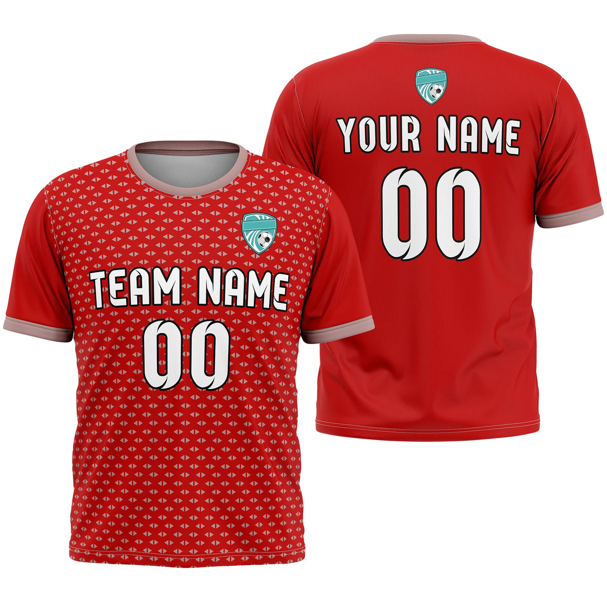 Custom Abstract Pattern D2 Soccer Jersey Personalized Football Uniform with Name & Number