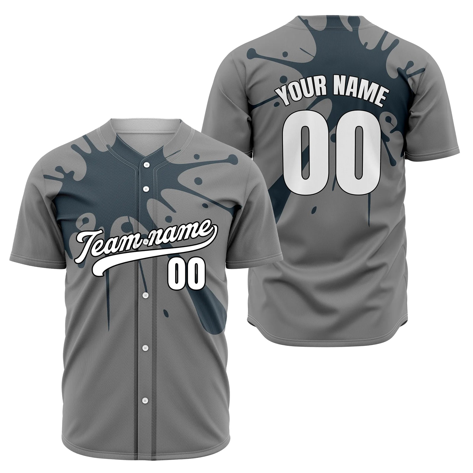 Custom Drip Force Black Sports Jersey Personalized Uniform with Name & Number