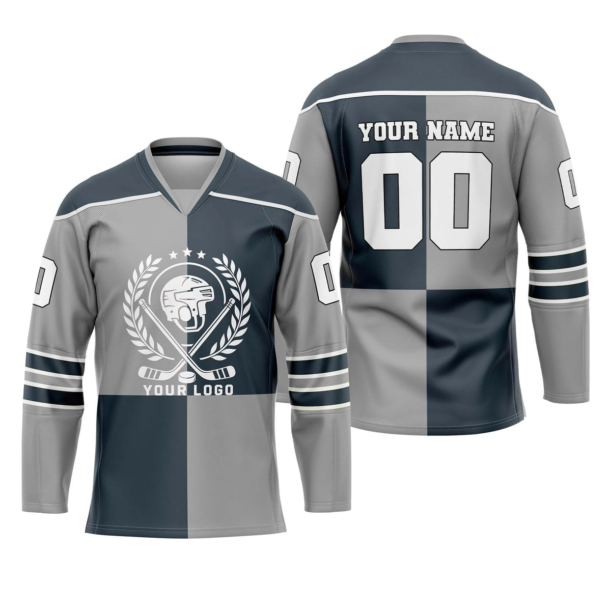 Custom Personalized D3 New Arrival Ice Hockey Jersey with Name, Number & Team Logo