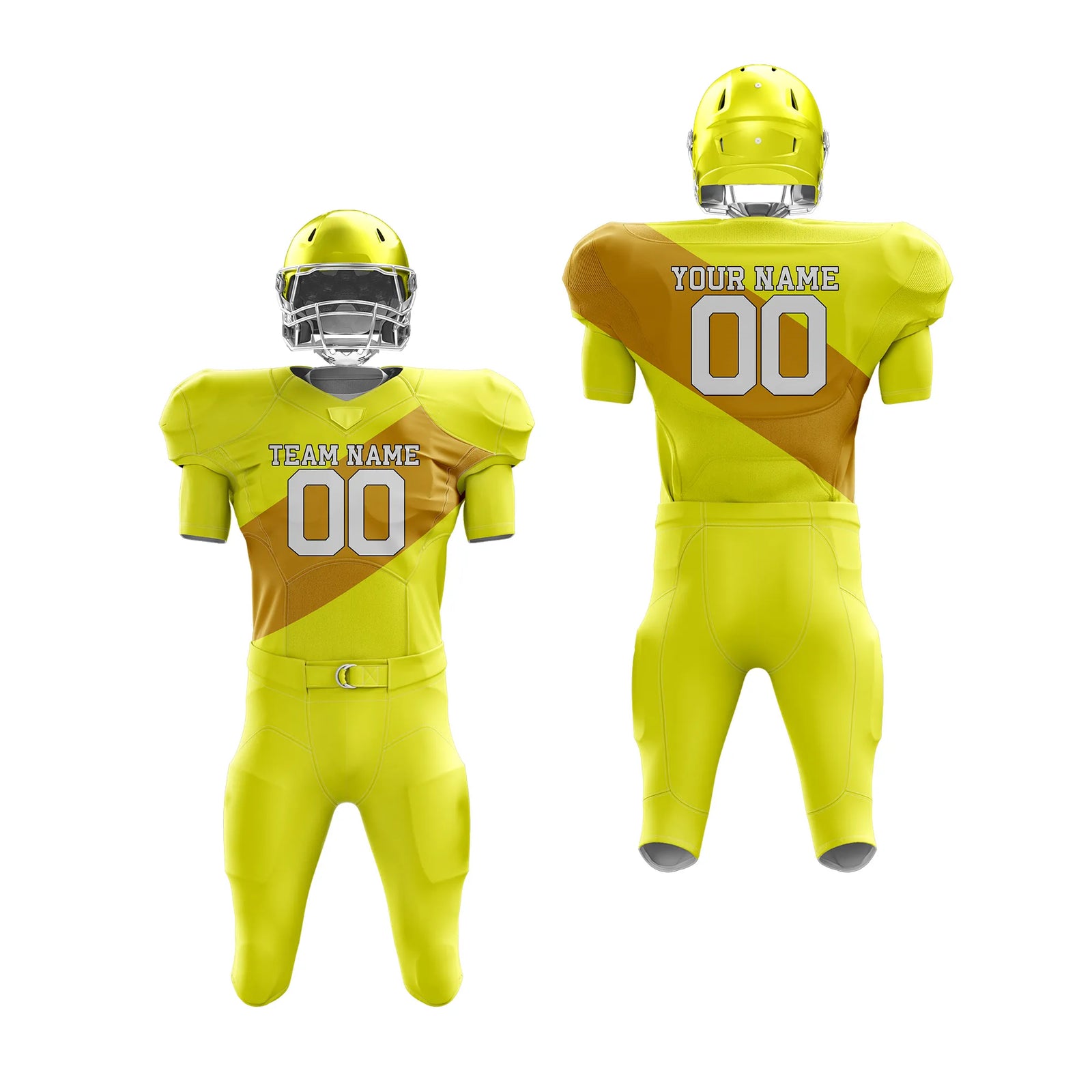 Custom Personalized D4 Split Fashion American Football Jersey with Name, Number & Team Logo