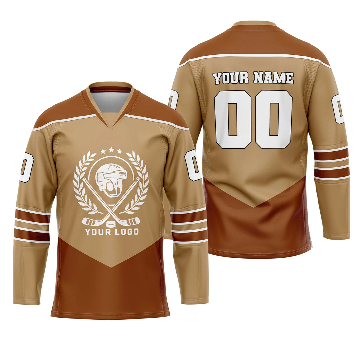 Custom Personalized D4 New Arrival Ice Hockey Jersey with Name, Number & Team Logo
