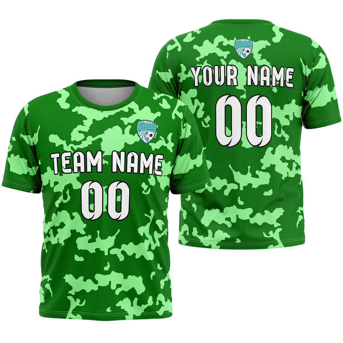 Custom Camo D4 Soccer Jersey Personalized Football Uniform with Name & Number