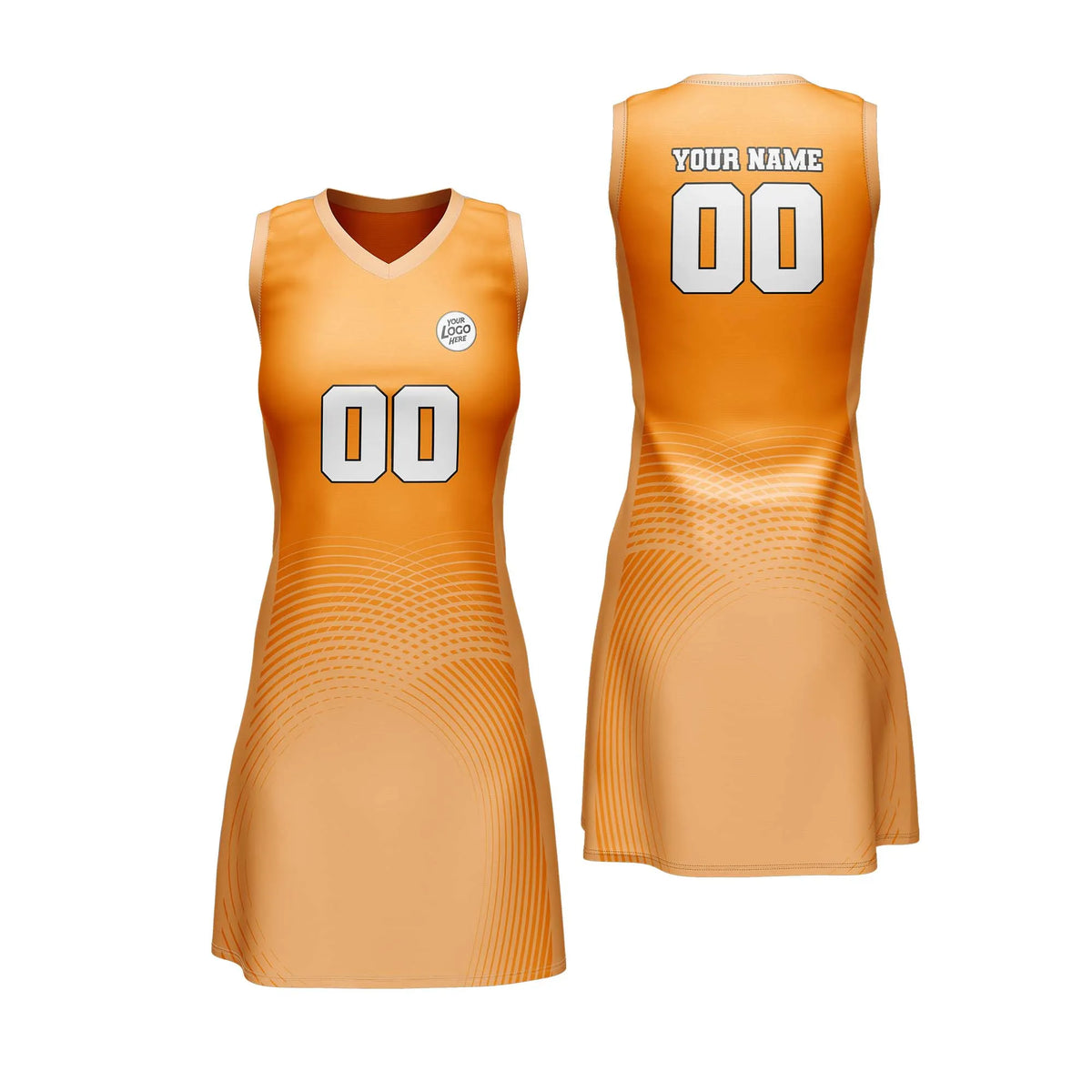 Custom Personalized D1 Abstract Pattern Netball Jersey with Name, Number & Team Logo
