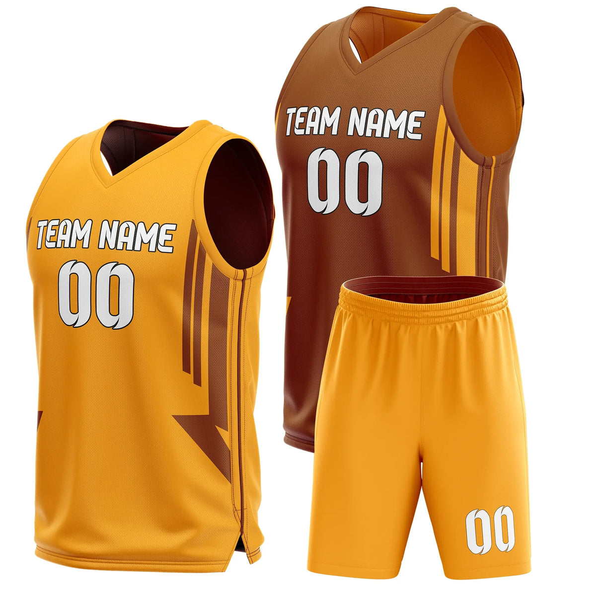 Custom Triple Lane Reversible Sports Jersey Personalized Uniform with Name & Number