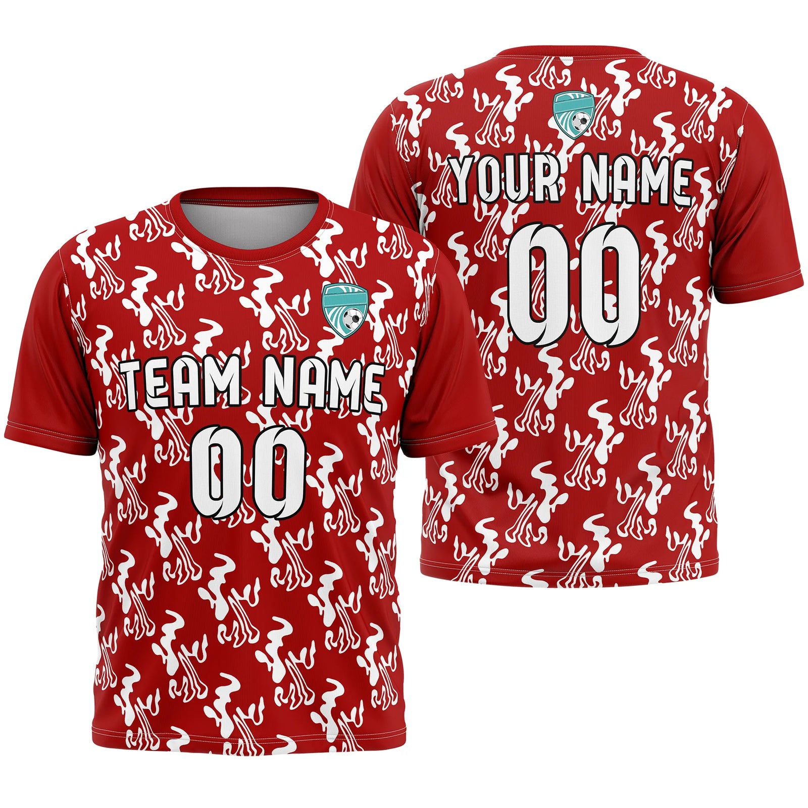 Custom Graffiti Pattern D1 Soccer Jersey Personalized Football Uniform with Name & Number