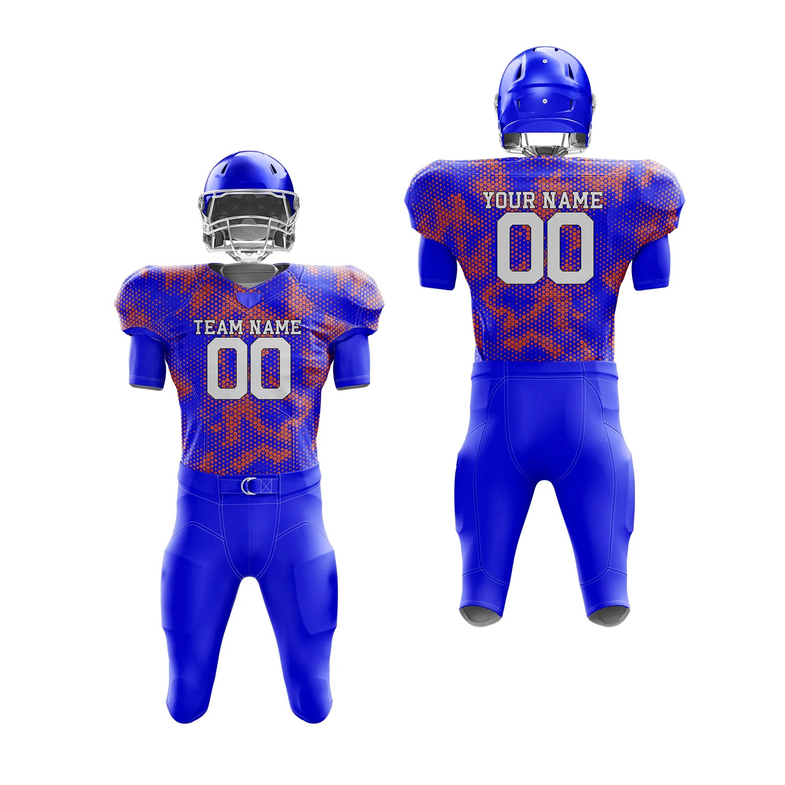 Custom Personalized D1 Camo Designs American Football Jersey with Name, Number & Team Logo