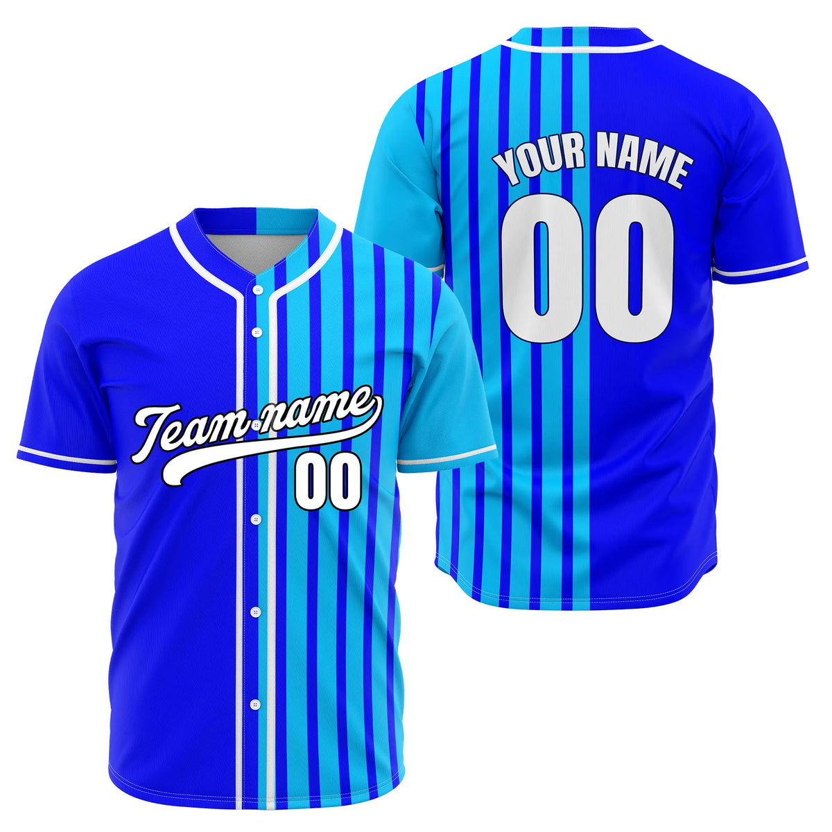 Custom Rival Lines Baseball Sports Jersey Personalized Uniform with Name & Number