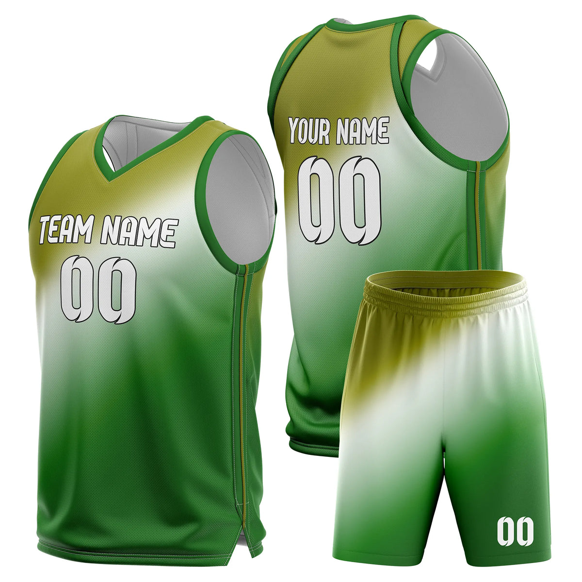Custom Gradient Fashion Set Energy Fade Sports Jersey Personalized Uniform with Name & Number