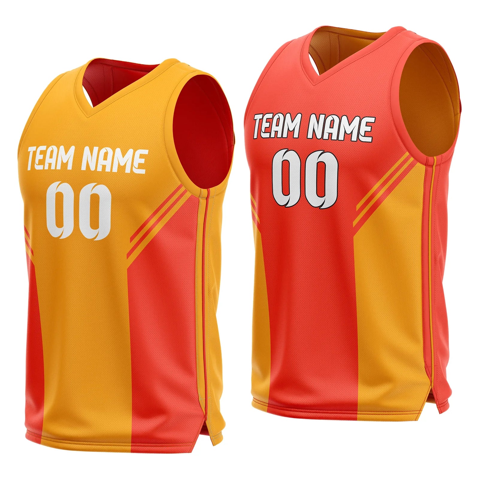 Custom Triple Slash Reversible Top Sports Jersey Personalized Uniform with Name & Number