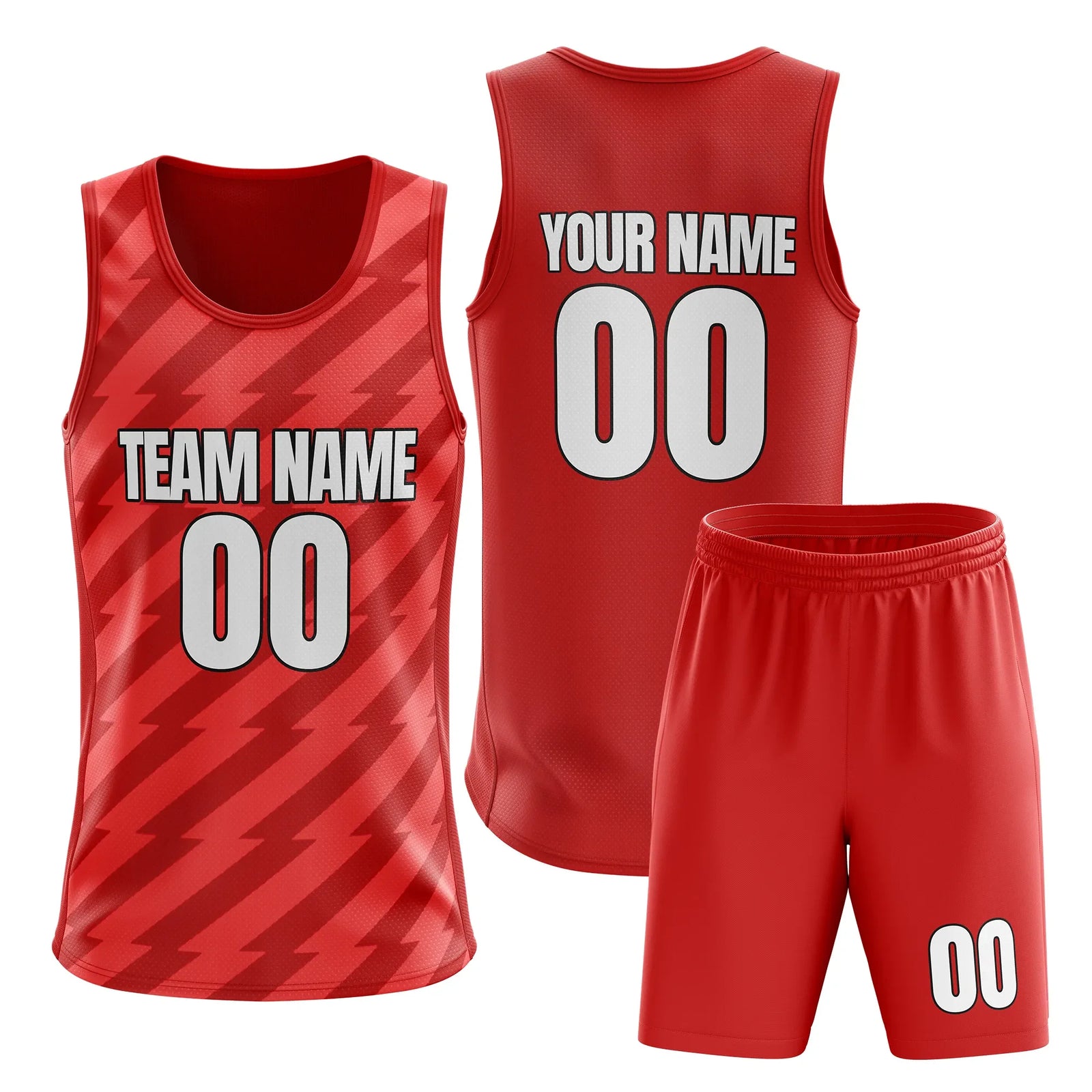 Custom Flash Strike Split Fashion Set Sports Jersey Personalized Uniform with Name & Number