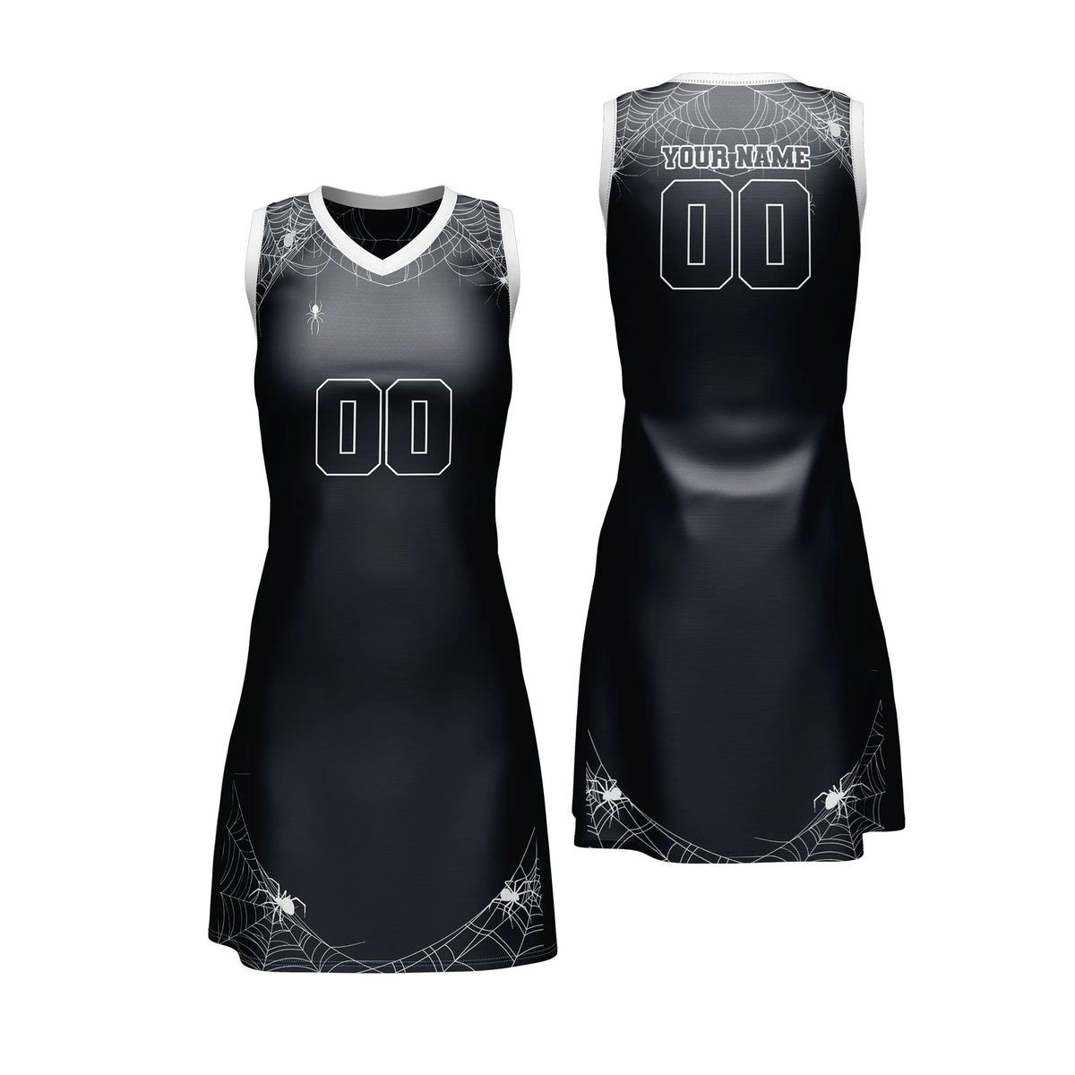 Custom Halloween Netball Jersey D6 Personalized Uniform with Name &amp; Number