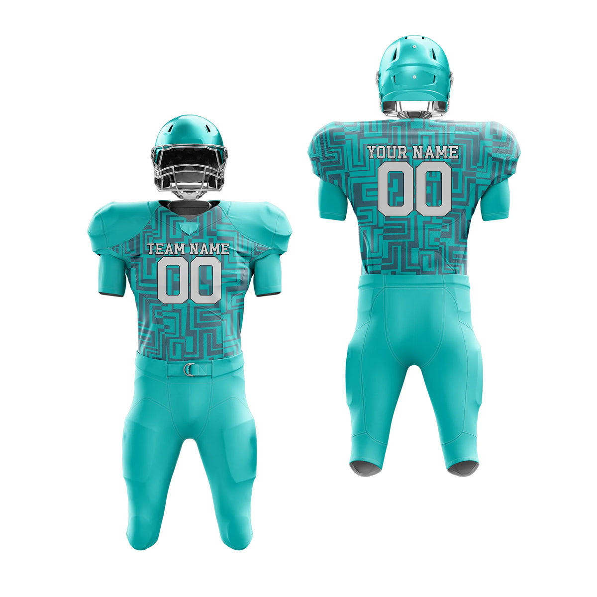 Custom Personalized D5 Full Pattern American Football Jersey with Name, Number & Team Logo