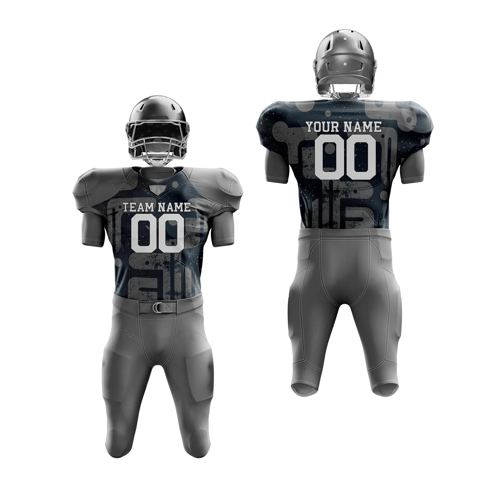 Custom Personalized D3 Graffiti pattern American Football Jersey with Name, Number & Team Logo