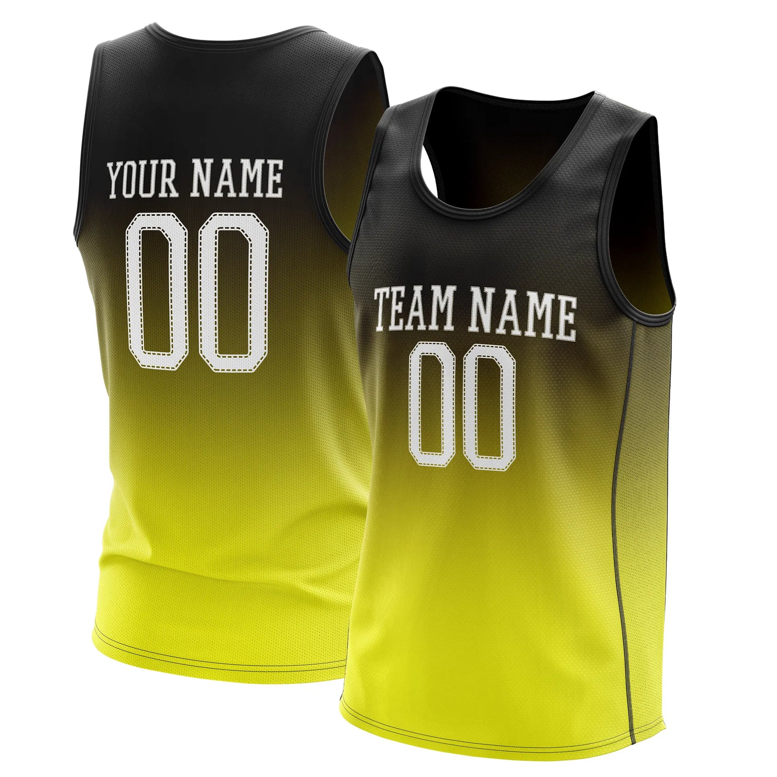 Custom Gradient fashion top Inferno Lime Sports Jersey Personalized Uniform with Name & Number