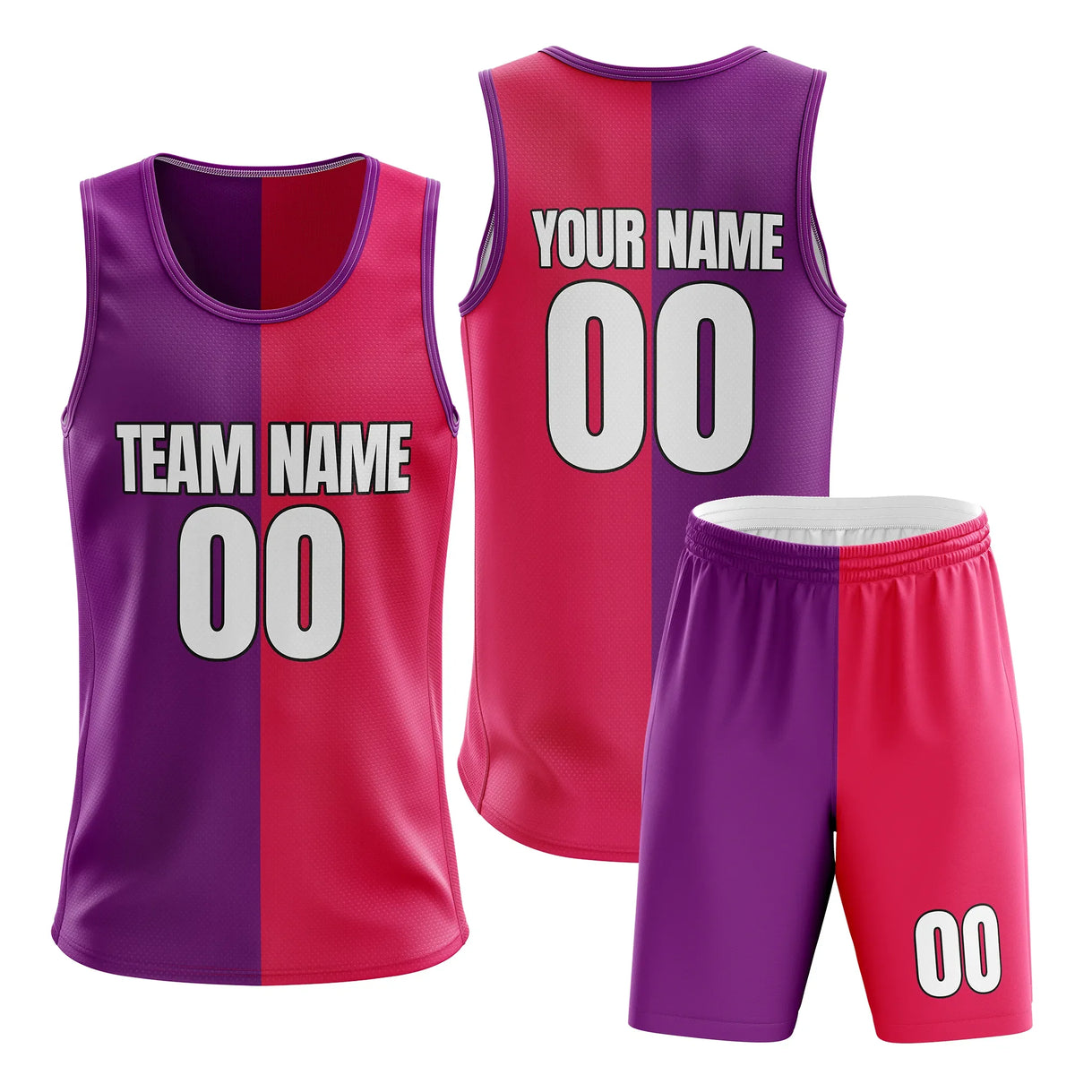 Custom Split Fusion Split Fashion Set Sports Jersey Personalized Uniform with Name & Number