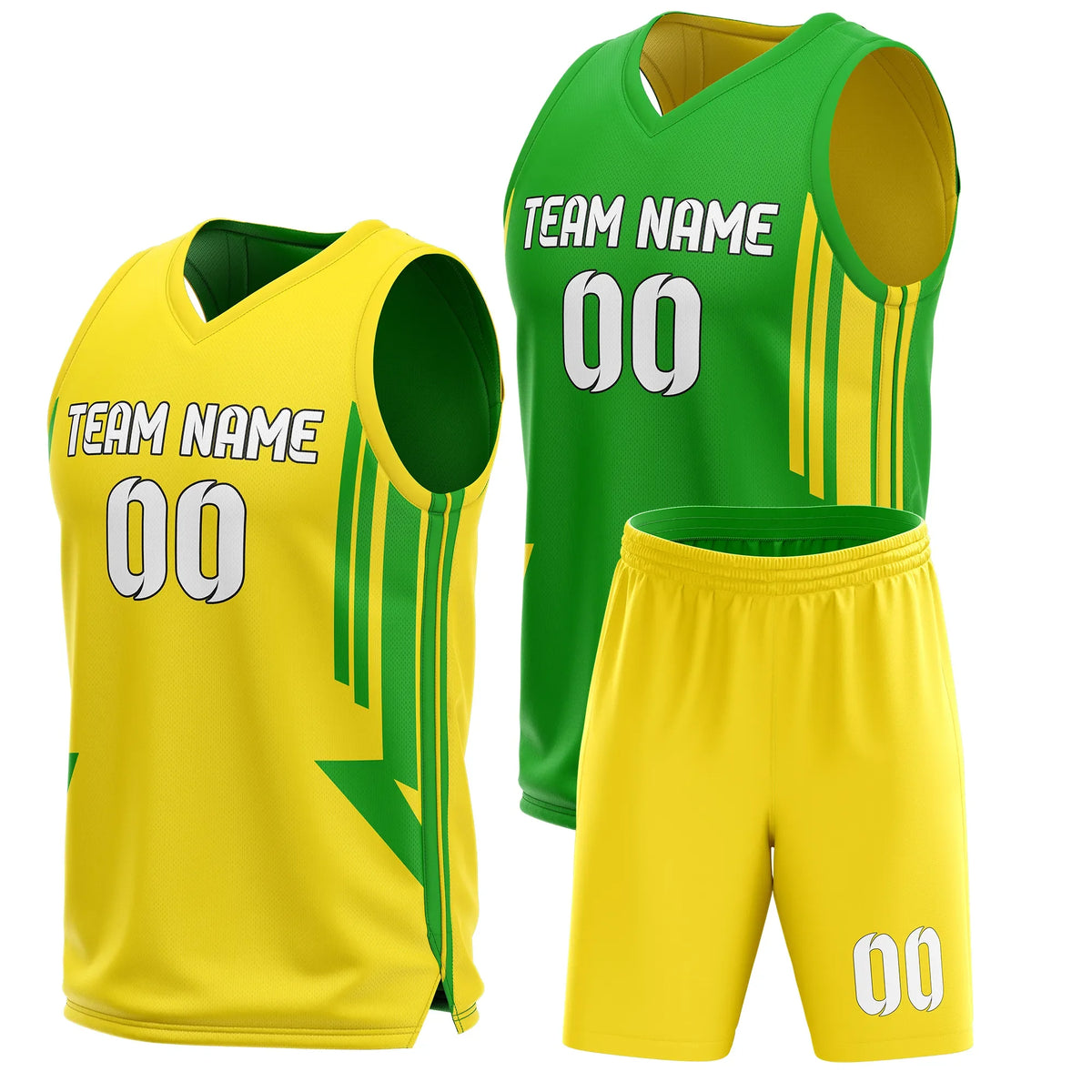 Custom Triple Lane Reversible Sports Jersey Personalized Uniform with Name & Number