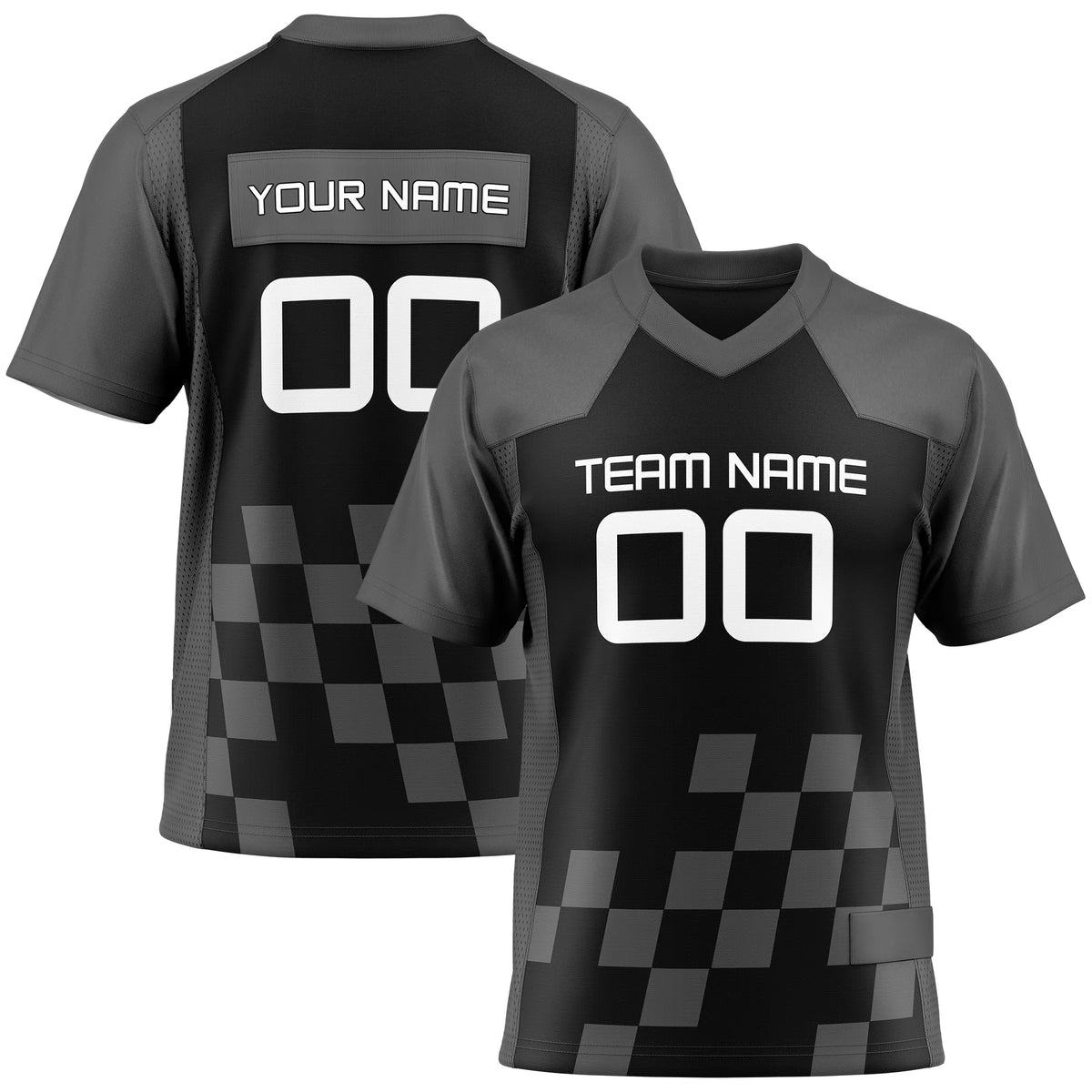 Custom Classic Style D2 Flag Football Jersey Personalized Uniform with Name & Number