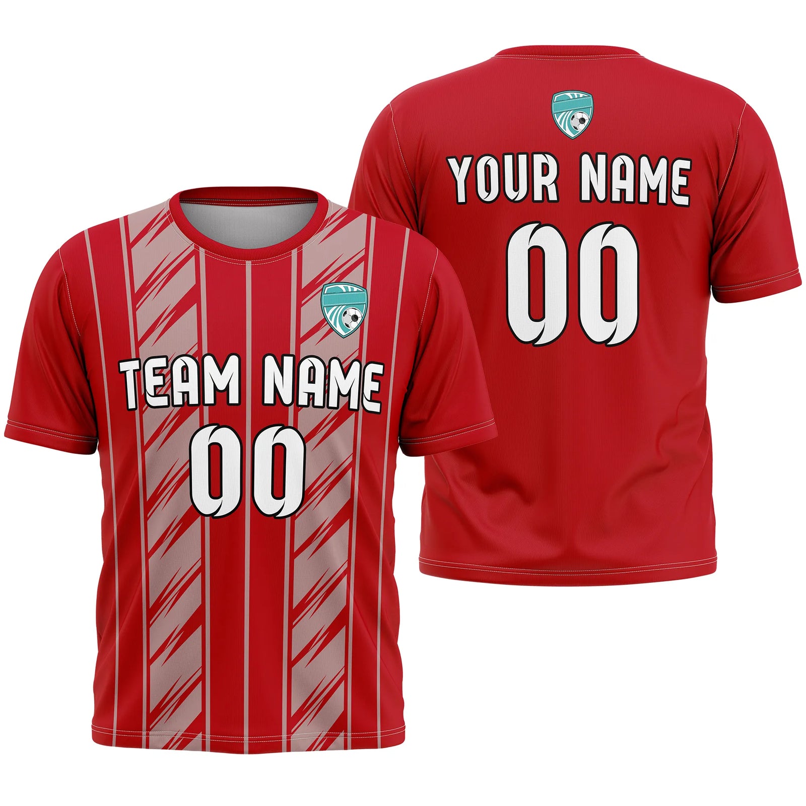 Custom Strip Fashion D2 Soccer Jersey Personalized Football Uniform with Name & Number