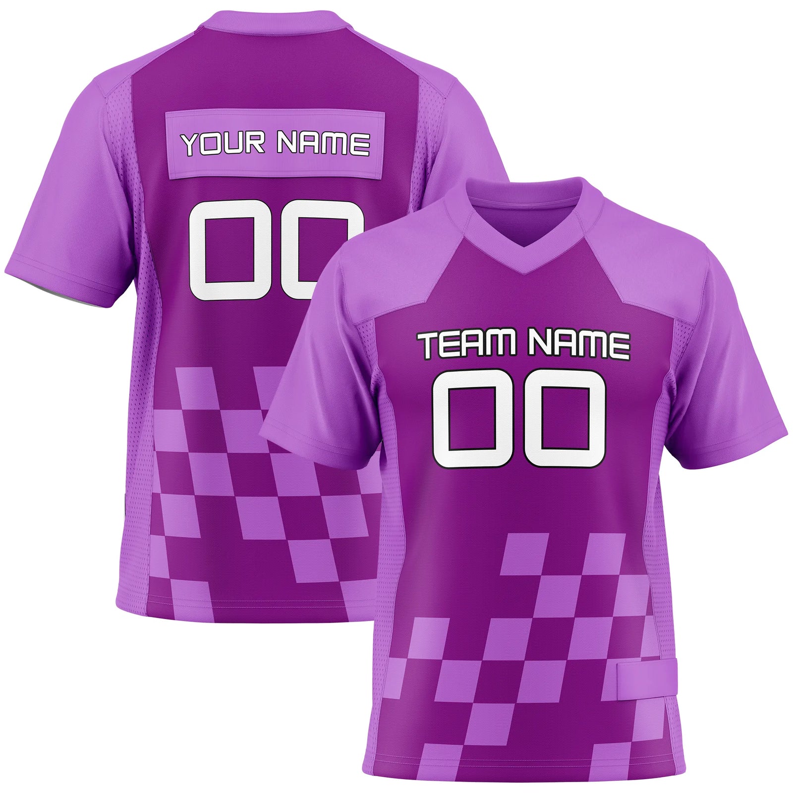 Custom Classic Style D2 Flag Football Jersey Personalized Uniform with Name & Number