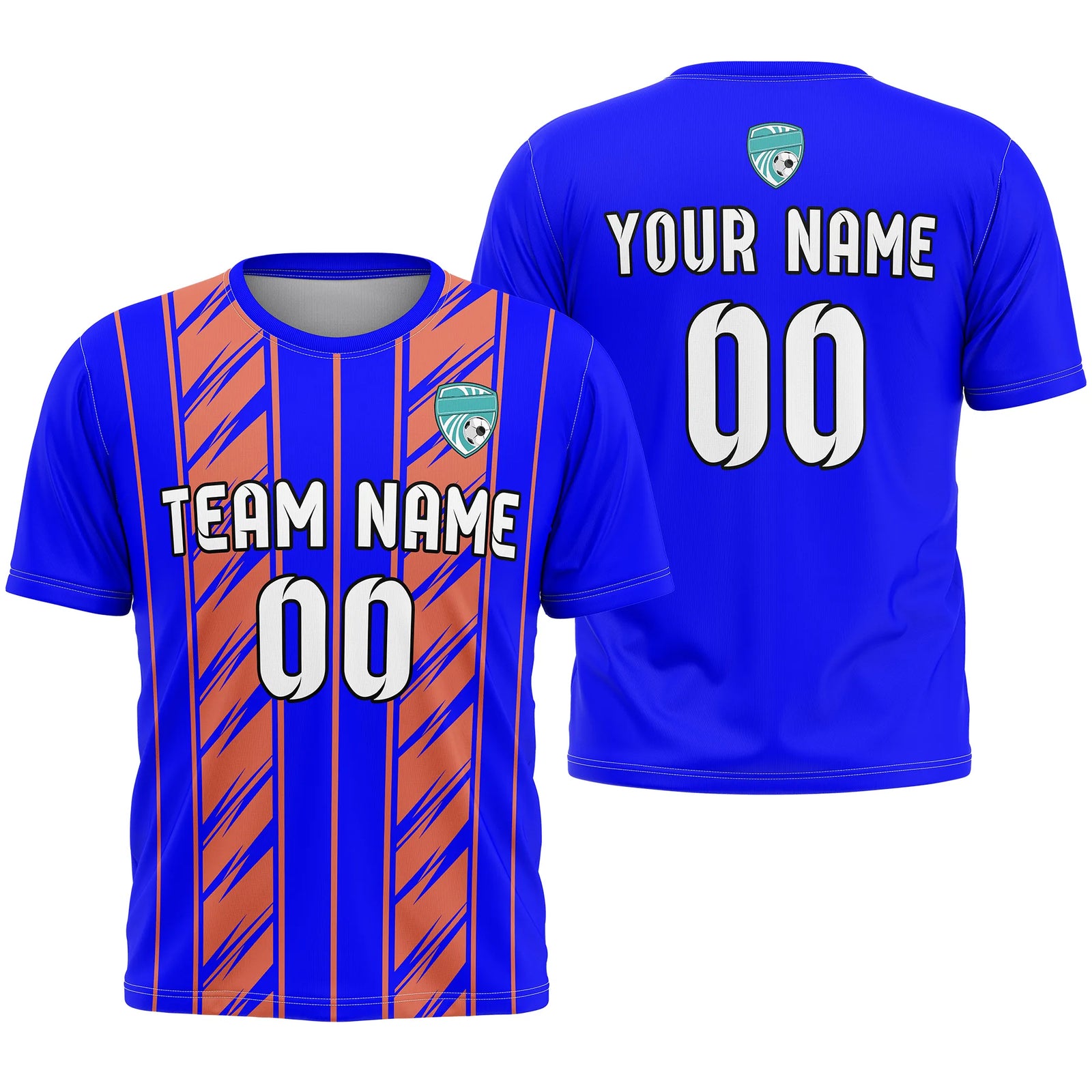 Custom Strip Fashion D2 Soccer Jersey Personalized Football Uniform with Name & Number