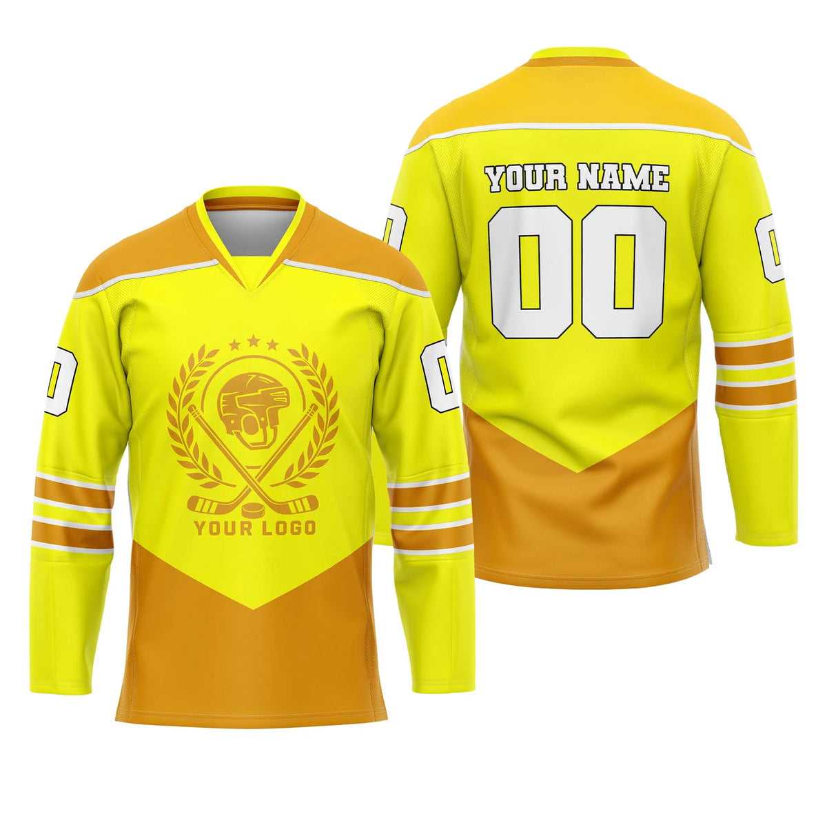 Custom Personalized D4 New Arrival Ice Hockey Jersey with Name, Number & Team Logo