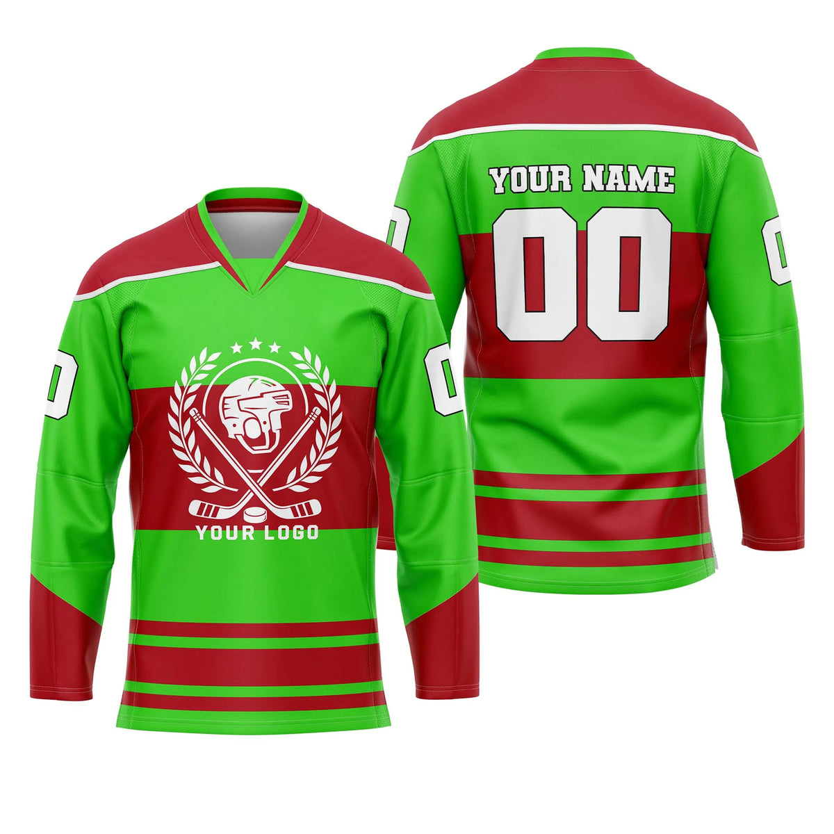 Custom Personalized D5 New Arrival Ice Hockey Jersey with Name, Number & Team Logo