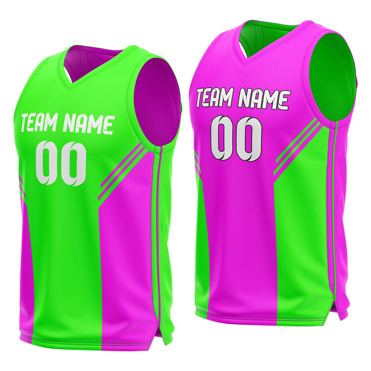 Custom Triple Slash Reversible Top Sports Jersey Personalized Uniform with Name & Number