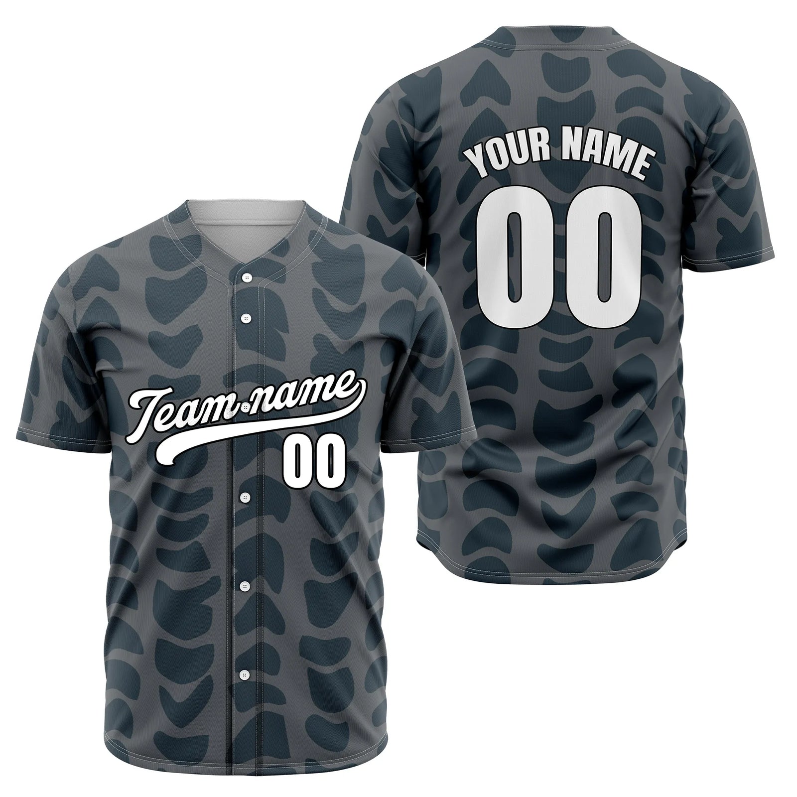 Custom Savage Spots Baseball Sports Jersey Personalized Uniform with Name & Number