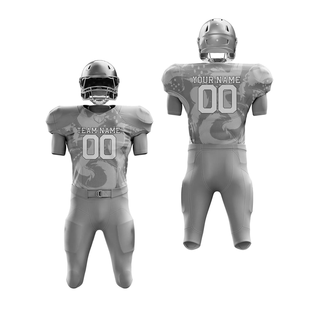 Custom Personalized D1 Graffiti pattern American Football Jersey with Name, Number & Team Logo
