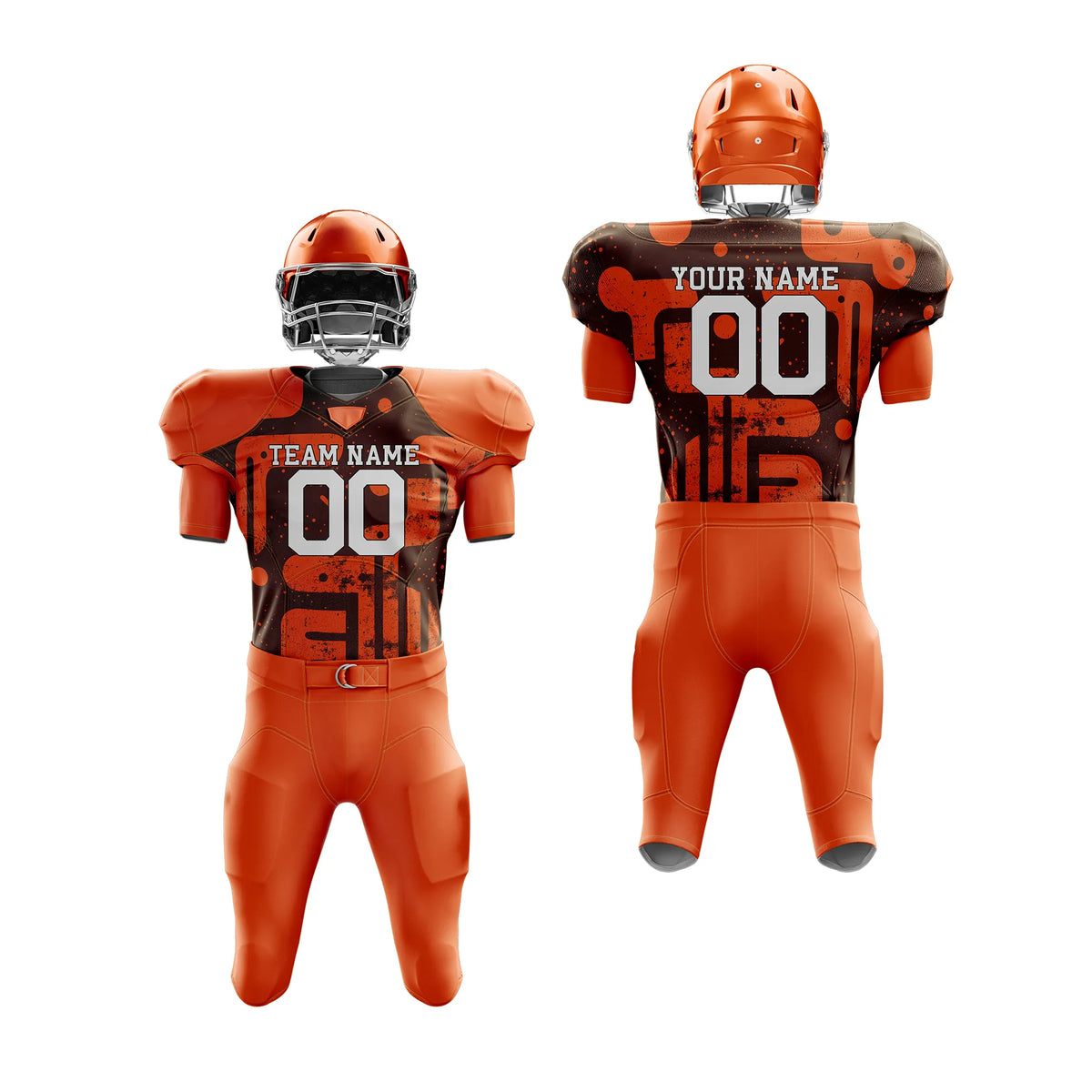 Custom Personalized D3 Graffiti pattern American Football Jersey with Name, Number & Team Logo