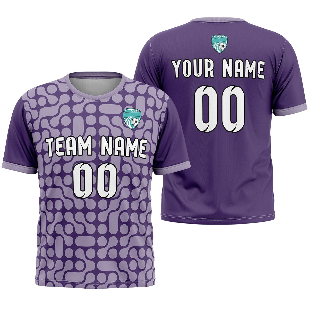 Custom Abstract Pattern D3 Soccer Jersey Personalized Football Uniform with Name & Number