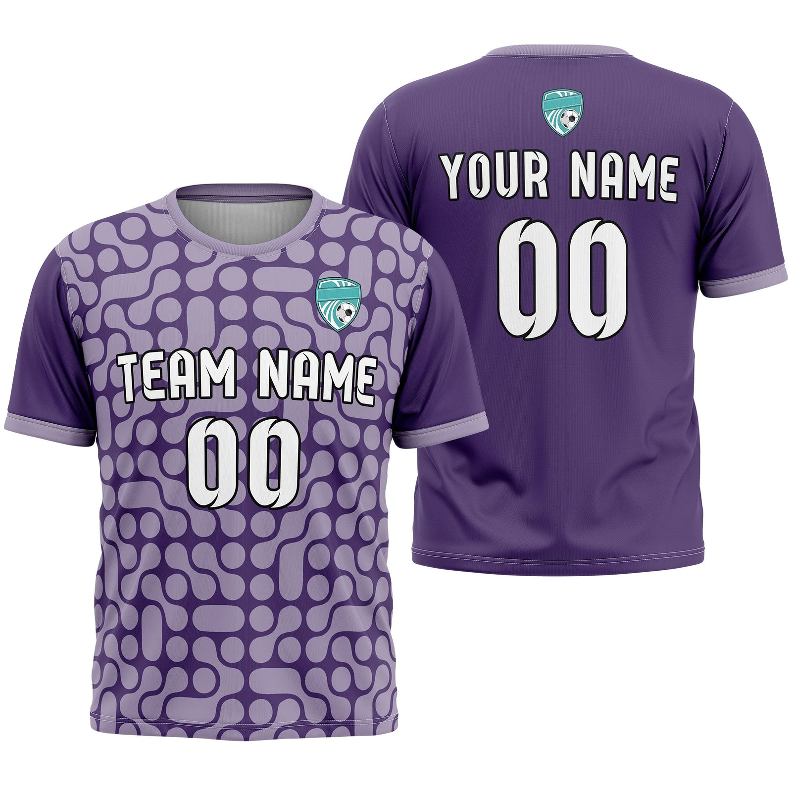 Custom Abstract Pattern D3 Soccer Jersey Personalized Football Uniform with Name & Number