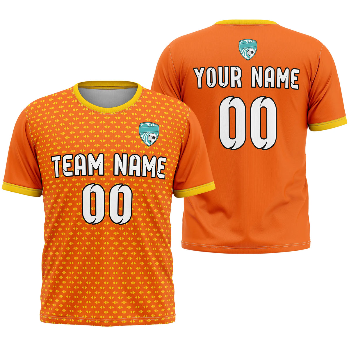Custom Abstract Pattern D2 Soccer Jersey Personalized Football Uniform with Name & Number