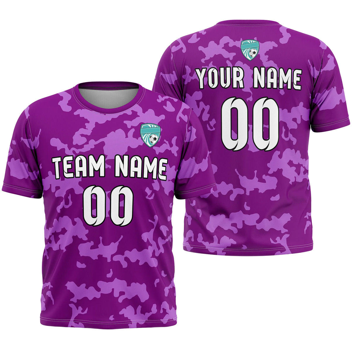 Custom Camo D4 Soccer Jersey Personalized Football Uniform with Name & Number