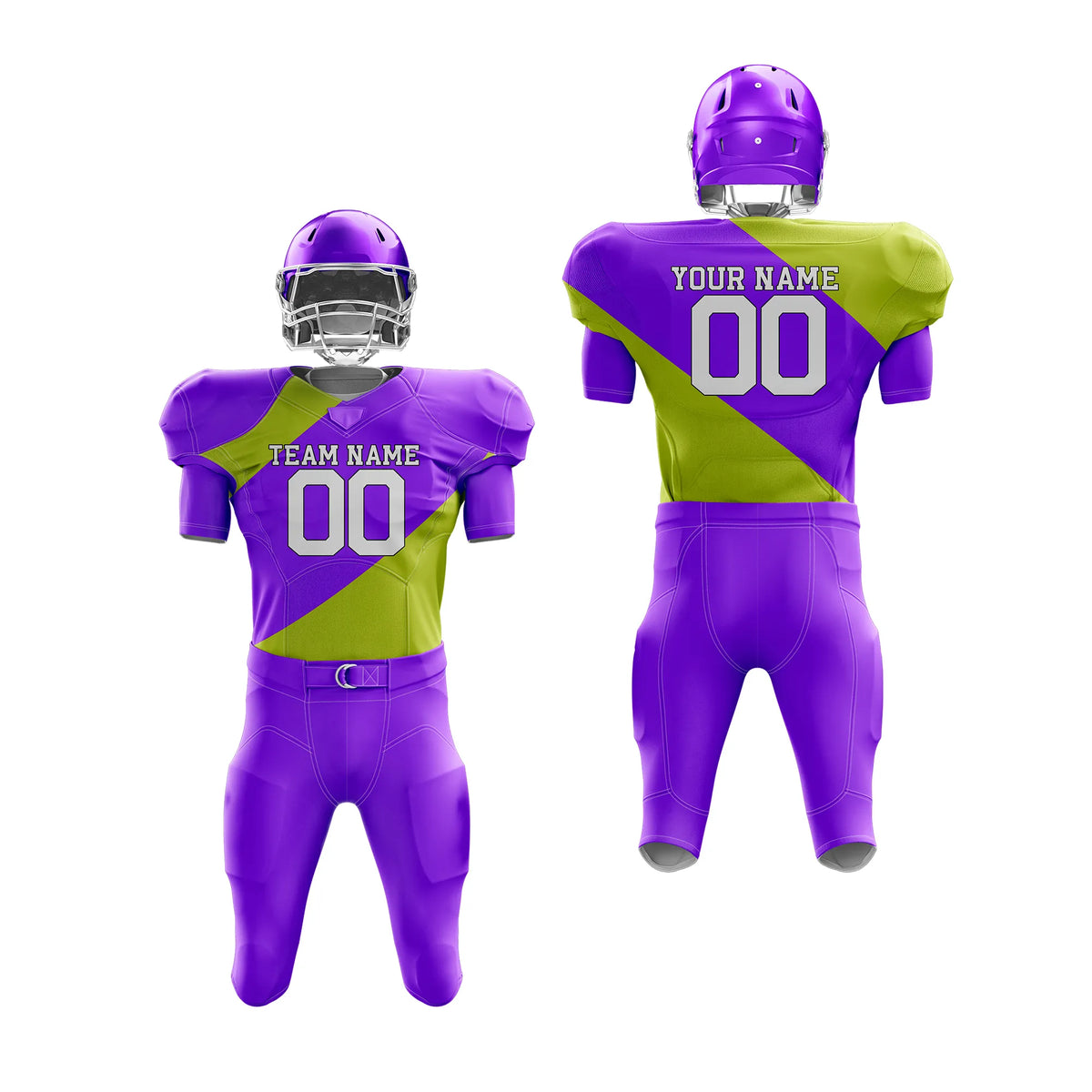Custom Personalized D3 Split Fashion American Football Jersey with Name, Number & Team Logo