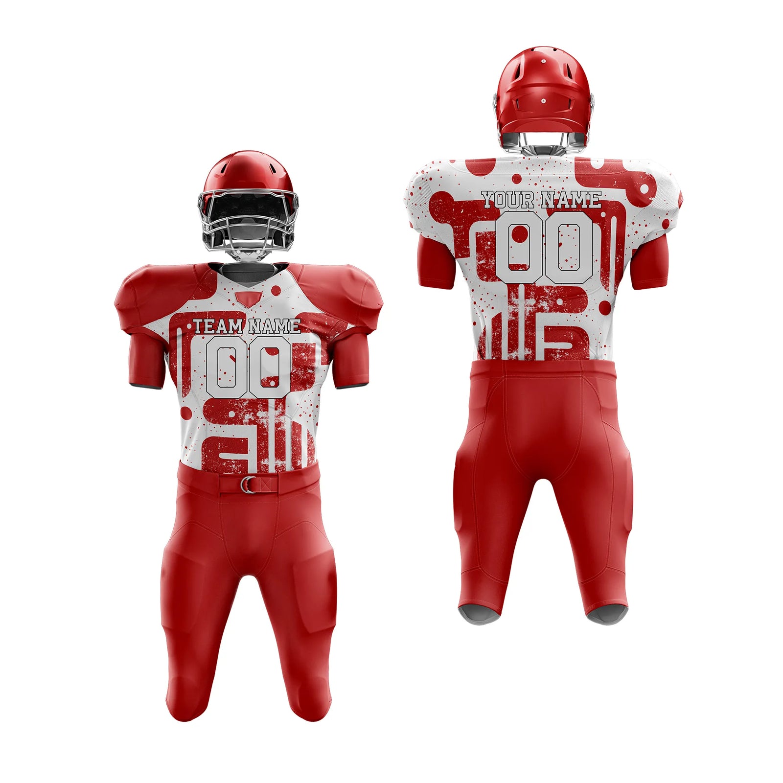Custom Personalized D3 Graffiti pattern American Football Jersey with Name, Number & Team Logo