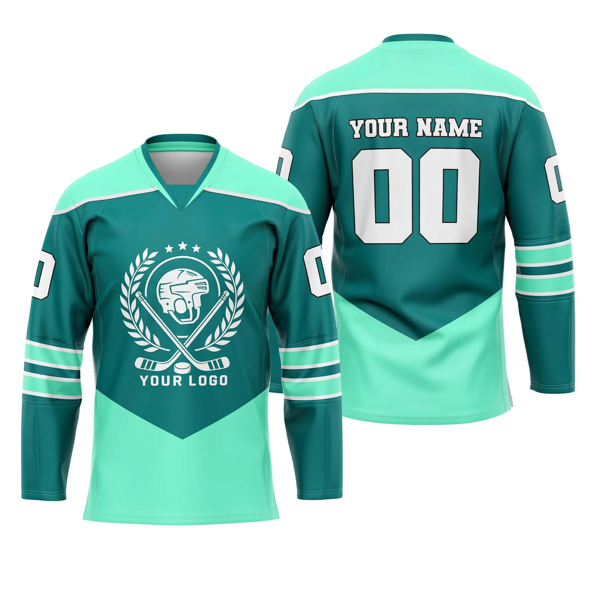 Custom Personalized D4 New Arrival Ice Hockey Jersey with Name, Number & Team Logo